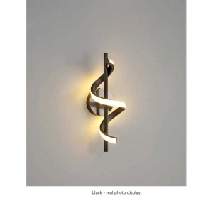 Aplica Led Ridley 12W Neagra de Perete - Img 2