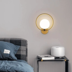Aplica Linnea Gold E27 Max 60W Glob Mat Alb