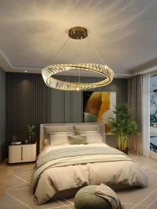 Lustra Eleganta cu Cristale, Moderna, Circle - Img 1
