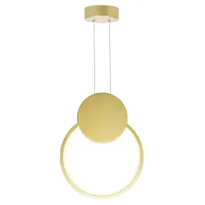 Lustra LED Ellie 3 Functii de lumina D22cm Gold 24W - Img 3