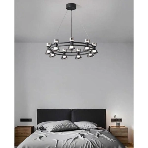 Lustra LED Moderna 9 Noemi 54W Lumina Neutra - Img 2
