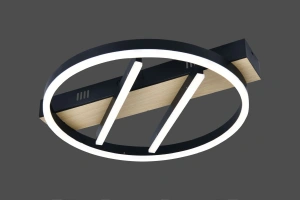 Lustra Led Neagra Severine D450 35X2 Rotunda - Img 2