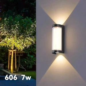 Aplica de Exterior Neagra Lunedra 7W IP65 3000k