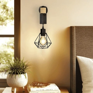 Aplica Eulalie Black Lemn E27*1 Maxim 60w/BEC