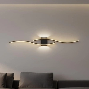 Aplica LED Alice Black 80cm Moderna 44W - Img 2