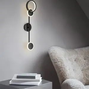 Aplica LED Eloria Round Black 60CM 30W - Img 2
