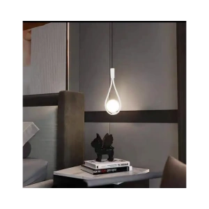 Lustra Ariana Tip Pendul Alb Suspendat pe Cablu cu Dulie E14