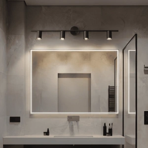 Lustra Gabrielle Spot LED Black 58cm 4x10w