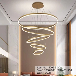 Lustra Led Aurie Xantes Rings 169×2w D1000×H2000mm - Img 2