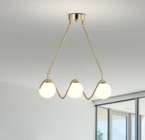 Lustra LED Maia, 3 Globuri Alb Mat, Dulie G9, 25W - Img 4
