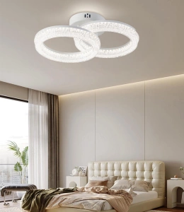 Lustra Led Merope 2 Cercuri D430 80w - Img 1