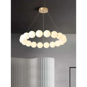 Lustra LED Moderna Sabrinne 14 Globuri Albe, 40W - Img 2
