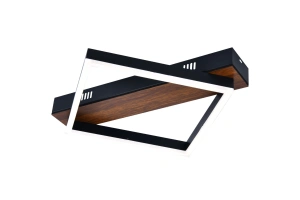 Lustra Led Neagra Parisa 1 Patrat D450 22X2W - Img 2