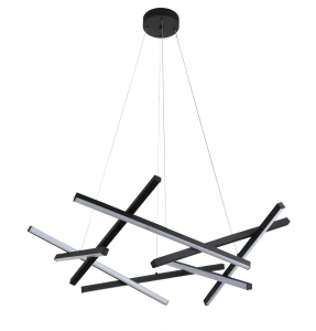 Lustra LED Neagra Thais Bar 76W, D700 - Img 2
