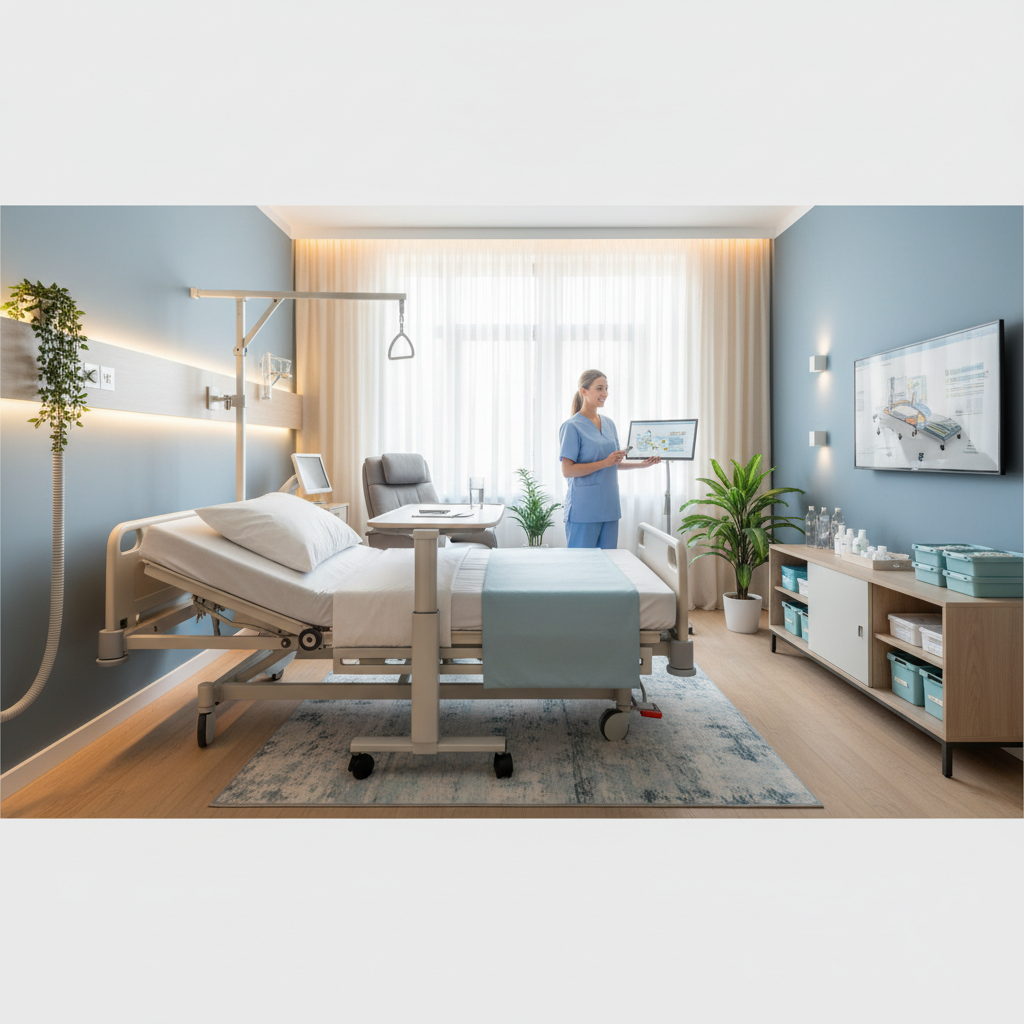 Amenajarea camerei pentru un bolnav imobilizat: Sfaturi de la experți în ergonomie medicală