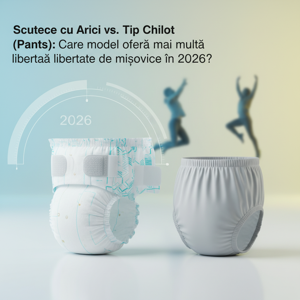 Scutece cu Arici vs. Tip Chilot (Pants): Care model oferă mai multă libertate de mișcare în 2026?