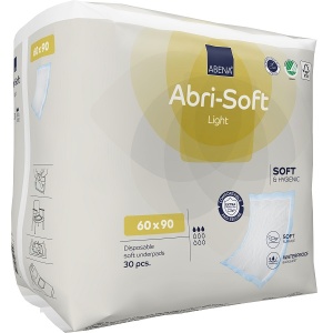 Aleze pentru protecție pat Abri Soft Light - 60 x 90 cm - 30 bucăți - Abena - Img 3