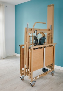 Pat medical electric bariatric Allura 120 cm latime, pentru persoane cu mobilitate redusă și greutate mare 250 kg - Img 4