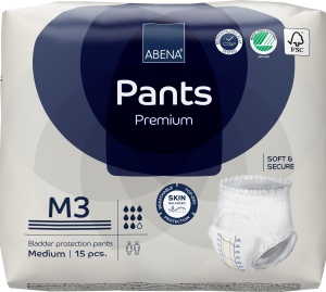 Scutece chilot Abena Pants M3, absorbtie 2400 ml, 8 picături - Premium