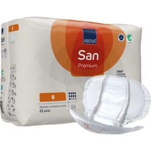 ABENA San 8 absorbante anatomice Premium pentru incontinență, 2500 ml - 22 buc