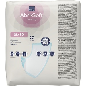 Aleze pentru protecție pat Abri Soft Superdry 1800 ml, 75 x 90 cm, 30 bucăți - Abena - Img 5
