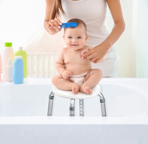 Scaun de duș pentru persoane vârstnice Kid-Man, reglabil pe înălțime, picioare antiderapante, max 100 kg - Img 4