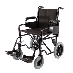Scaun rulant pliabil pentru deplasare cu însoțitor – compact și confortabil, max 120 kg, SteelMan Travel