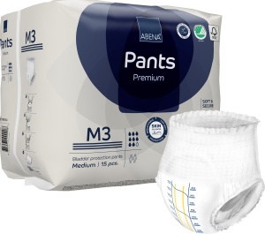 Scutece chilot Abena Pants M3, absorbtie 2400 ml, 8 picături - Premium - Img 3