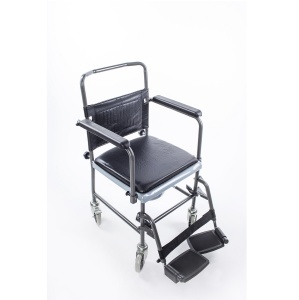 Scaun-fotoliu rulant cu toaletă MAX 130KG - WC integrat pentru persoane imobilizate Kid-Man Lituania - Img 6