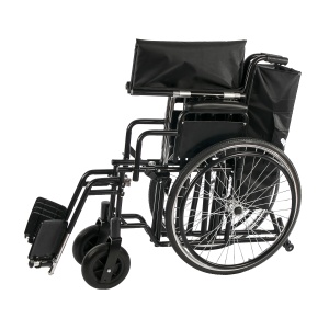 Fotoliu rulant pentru persoane cu greutate mare – max. 180 kg, cadru solid, pliabil, SteelMan XL - Img 5