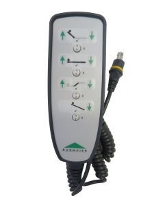 Pat medical electric bariatric Allura 120 cm latime, pentru persoane cu mobilitate redusă și greutate mare 250 kg - Img 5