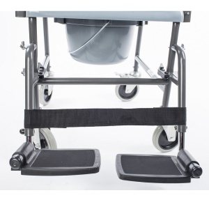 Scaun-fotoliu rulant cu toaletă MAX 130KG - WC integrat pentru persoane imobilizate Kid-Man Lituania - Img 3