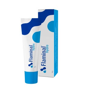 Flaminal Hydro 50 g – gel pentru plăgi cu exsudat redus, pansament pentru escare și ulcere