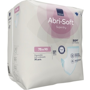 Aleze pentru protecție pat Abri Soft Superdry 1800 ml, 75 x 90 cm, 30 bucăți - Abena - Img 3