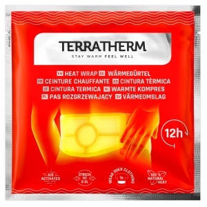 Plasturi termici spate, zona lombara, TerraTherm cu efect de incalzire, tip centura