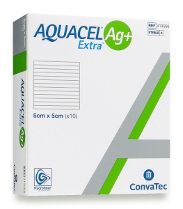 AQUACEL Ag+ Extra pansament antimicrobian cu Argint pentru plăgi exsudative-pret pe bucata