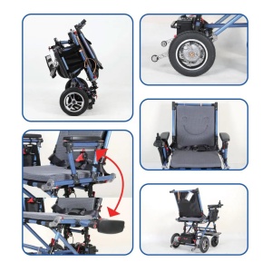 Fotoliu-scaun rulant, electric, pliabil, hibrid carbon si aluminiu - Img 2