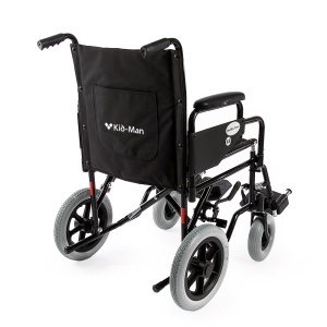 Scaun rulant pliabil pentru deplasare cu însoțitor – compact și confortabil, max 120 kg, SteelMan Travel - Img 3