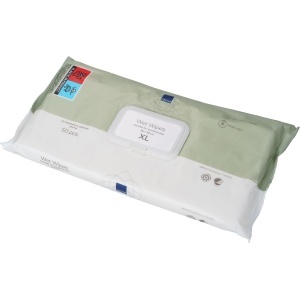ABENA Servețele umede pentru igienă personală XL - 30 x 30 cm, 50 buc. - Img 2