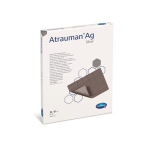 Pansament Atrauman cu Argint Hartmann, antibacterian, pentru răni - ambalaj produs