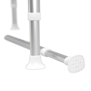 Scaun de duș rotund pentru persoane cu mobilitate redusă, reglabil, aluminiu, max 170 kg - Img 5