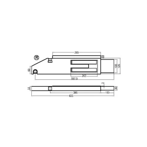 STALP SPATE 40 CM DREAPTA - Img 2