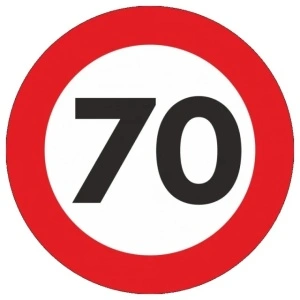 INDICATOR LIMITARE VITEZA AUTOCOLANT 70 KM