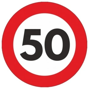 INDICATOR LIMITARE VITEZA AUTOCOLANT 50 km