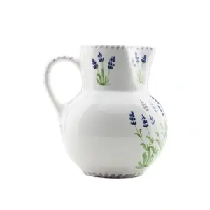 Carafă din ceramică pictată manual 1,3 L - Img 2