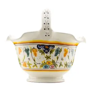 Coș de fructe din ceramică cu mâner - Img 4