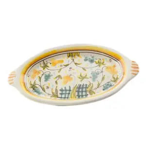 Platou oval pictat manual - Img 4