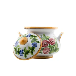 Vas parmezan din ceramică pictată manual - Img 3