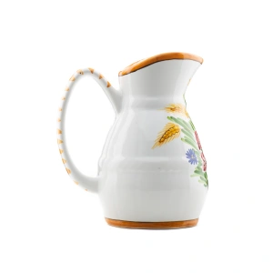 Carafă 0,75 L din ceramică pictată manual - Flori de maci
