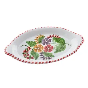 Platou oval pictat manual